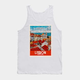 Travel Art Lisbon Portugal Tank Top